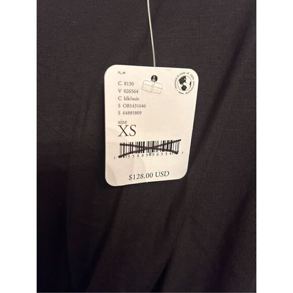 Free people - Alyssa Long Sleeve Wrap Dress size xs Black - Picture 5 of 7